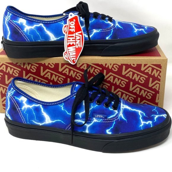 💖MEGA SALE💖VANS Women  VN0A5HZS9FT Authentic Lightning Blue Canvas Lase Up - Picture 1 of 10